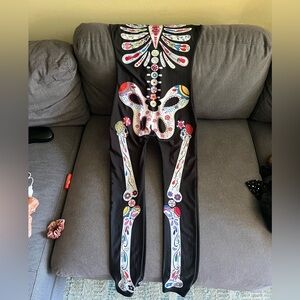 Colorful Skeleton Print Bodysuit